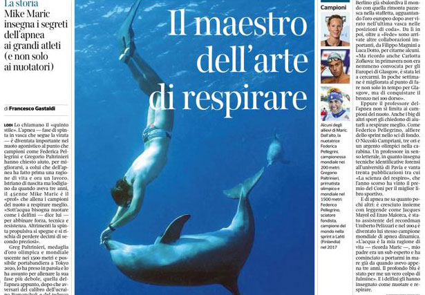 BREATH’S MASTER | CORRIERE DELLA SERA – JANUARY 2019