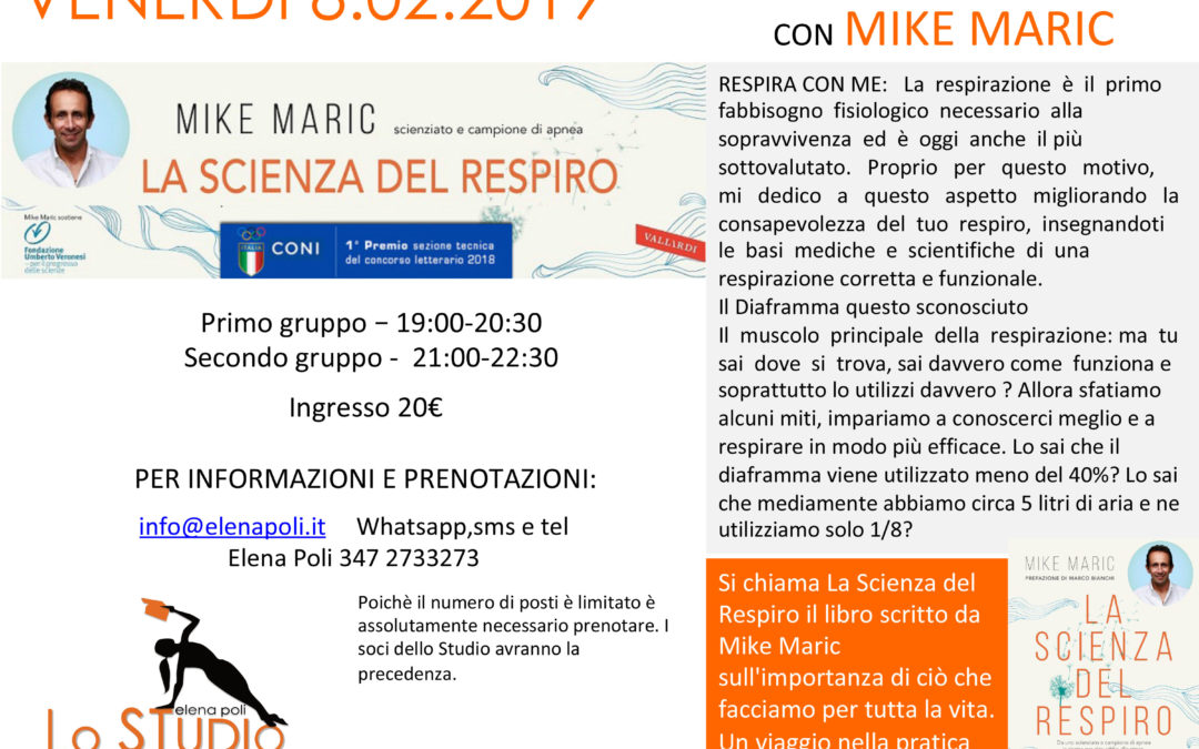 WORKSHOP “RESPIRAZIONE E PILATES” | 8 FEBBRAIO 2019 – LEGNANO